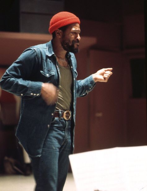 Marvin Gaye: 32 Iconic Pictures Of The Motown Legend Marvin Gaye, Red Hat, A Man, Red, Blue