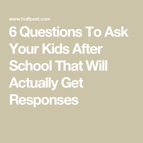 6 Questions To Ask Your Kids After School That Will Actually Get Responses After School Questions For Kids, Questions To Ask Kids After School, Questions To Ask Kids About Themselves, Questions To Ask Your Kids, Conversation Starters For Kids, Kids Questions, Mom Things, Creating A Bullet Journal, Pyramid Scheme