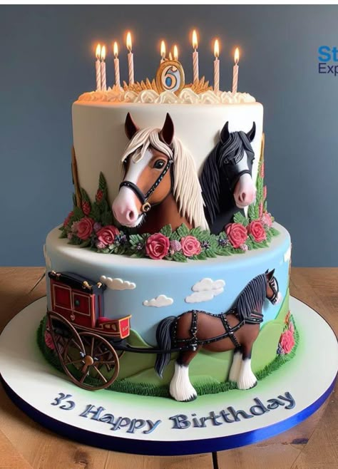 Horse Cakes Ideas, Horse Cakes Birthday, Horse Birthday Cakes, Horse Riding Cake, Birthday Cake Horse, Horse Cake Ideas, Horse Party Ideas, Country Birthday Cakes, Horses Cake