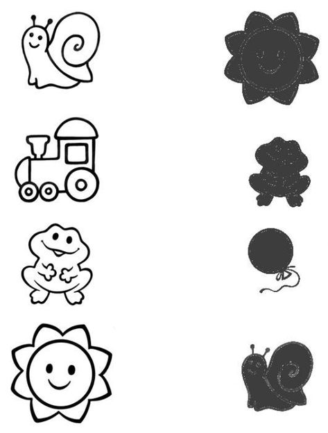 Visual Perception Activities, Matching Worksheets, Free Preschool Worksheets, Worksheets For Preschool, Learning English For Kids, Printable Preschool Worksheets, Alphabet Preschool, Free Preschool, Preschool Printables