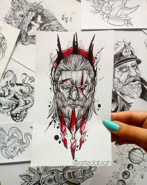 Witcher 3 Tattoo Ideas, Geralt Tattoo Witcher, The Witcher Tattoo Ideas, Witcher Tattoos, Witcher Tattoo, Fake Skin Tattoo, Witcher Game, Burn Wood, Mangas Tattoo