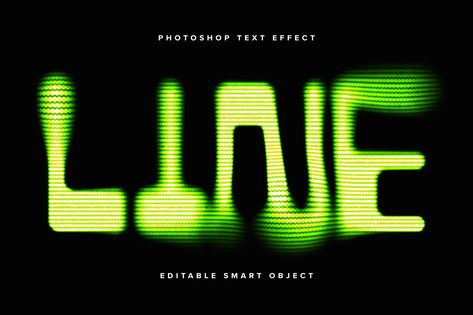 Neon Green Blurry PSD Text Effect , Layer Styles Including: template & designer - Envato Neon Text, Social Media Images, Music Logo, Template Site, Music Design, Layer Style, Text Effect, App Ui, Web Marketing