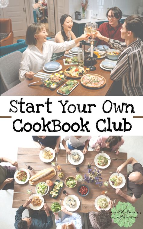 Starting a cookbook club is one of the best things I ever did. In this post, I'll go into what a cookbook club is, how to start your own, and why you should.  Good food, good friends, and good talks. That's it in a nutshell, but let's dig in! Crafts Stickers, Japanese Bread, Friends Book, Harry Potter Food, Cooking Club, Friend Book, Supper Club, Food Crafts, In A Nutshell