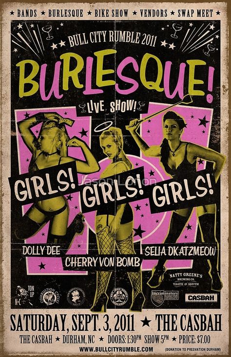 Burlesque Poster, Burlesque Vintage, Vintage Burlesque, Burlesque Show, Pulp Art, Morrissey, Event Poster, Pin Up Art, Vintage Pinup