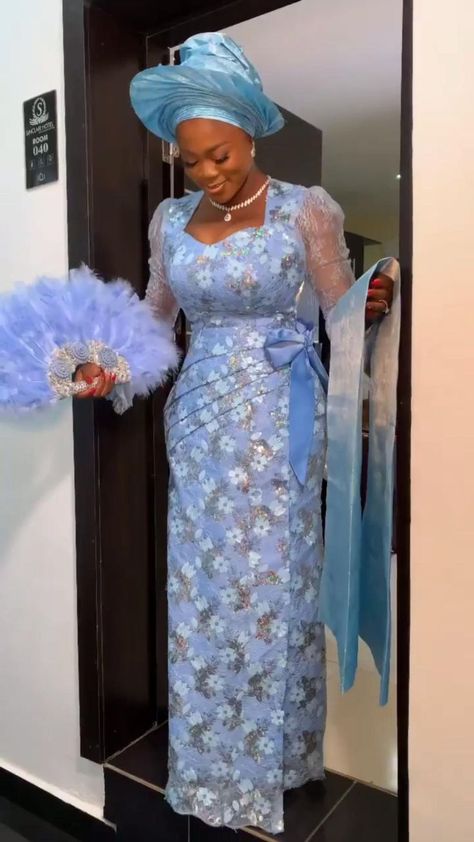 Lace Gown Styles Nigerian, Wedding Outfit Inspiration, Nigerian Lace Dress, Lace Dress Classy, Nigerian Lace Styles Dress, Nigerian Lace Styles, African Lace Styles, African Fabric Dress, Styles Dress