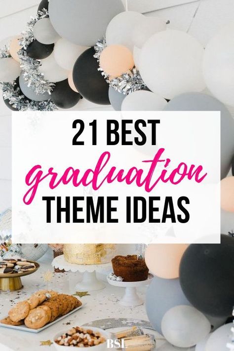 In LOVE with so many of these graduation party theme ideas!! Now is the time to start planning and I've got so many good ideas. #graduationparty Graduation Theme Ideas, Graduation Party Theme Ideas, Outdoor Graduation Party Decorations, Boys High School Graduation Party, High School Graduation Party Decorations, College Grad Party, Graduation Party Table, Backyard Graduation Party, Aesthetic Tips