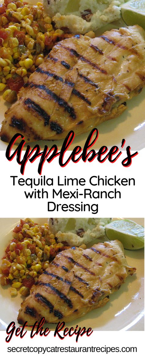 Tequila Chicken Recipes, Applebees Mexi Ranch Sauce, Mexi Ranch Dressing, Mexi Ranch, Fiesta Lime Chicken Applebees, Fiesta Lime Chicken, Tequila Lime Chicken, Lime Chicken Recipes, Easy Baby Food Recipes