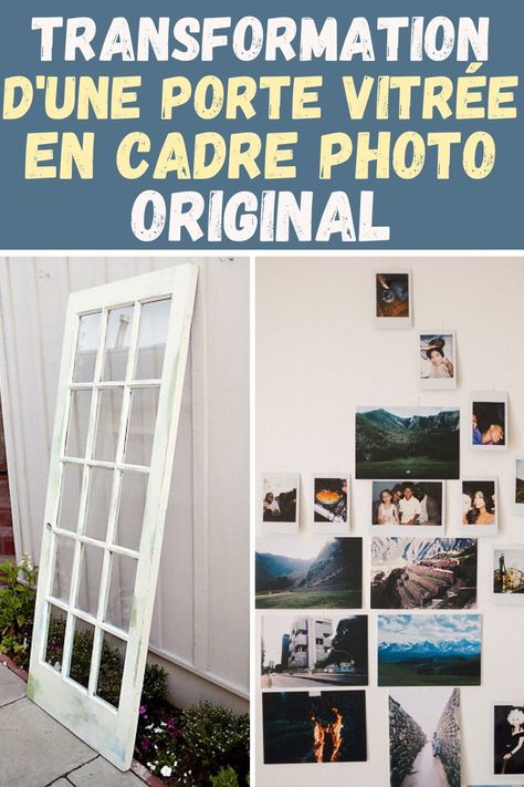 Découvrez comment métamorphoser une porte vitrée en un cadre photo original et captivant pour votre intérieur. 📸✨ #DécoDIY #CréativitéÀDomicile Cadre Photo Original, Photos Originales, Diy Photo, The Originals