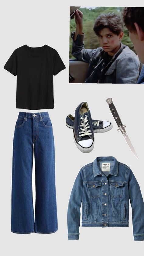 Greaser Outfit The Outsiders, Outsiders Halloween Costume, Johnny Cade Aesthetic Wallpaper, Outsiders Outfits Greaser Girl, The Outsiders Clothes, Johnny Cade Outfit, The Outsiders Outfit Ideas, The Outsiders Costume, Outsiders Inspired Outfits