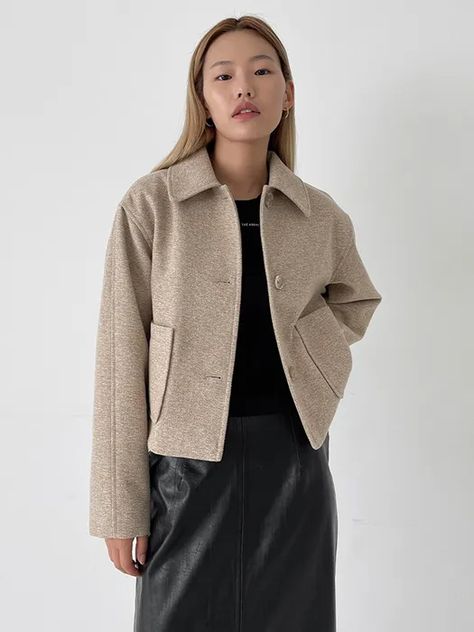 TWEED FRONT POCKET JACKET BEIGE | W Concept Zara Fall, Pattern Jacket, Coat Autumn, Jacket Beige, Soft Jacket, Casual Bottoms, Cardigan Sweater Coat, Coat Pocket, Casual Outerwear