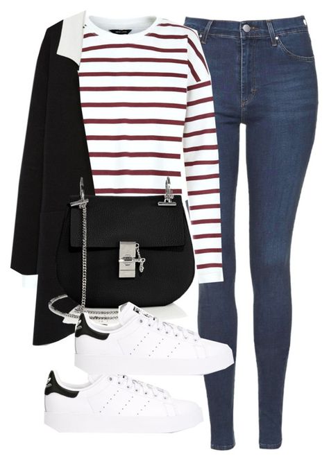 "Untitled #5122" by angela379 ❤ liked on Polyvore featuring Topshop, Zara, ChloÃ©, adidas Originals and request Comfy Casual Outfits, Denim Wear, Cute Outfits For School, Fall Clothes, Fashion Hacks Clothes, Simple Trendy Outfits, Casual Winter Outfits, Polyvore Outfits, Winter Fashion Outfits