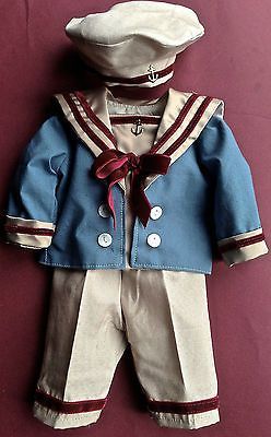 Sailor Costume, Nautical Outfits, Antique Doll Dress, Vintage Sailor, Sailor Suit, Doll Wardrobe, Sailor Dress, German Dolls, Porcelain China