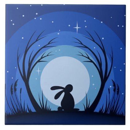 Moonlight Silhouette, Rabbit Jumping, Usa Holiday, Gnome Paint, Hare Painting, Hare Rabbit, Rabbit Silhouette, Moon Gazing, Moon Gazing Hares