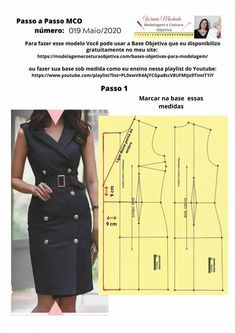 Clothing Pattern Design, Dress Patterns Diy, Sewing Clothes Women, Fashion Design Patterns, Sewing Tutorials Clothes, Jacket Pattern Sewing, Work Dresses For Women, Stylish Work Attire, Woman Suit Fashion