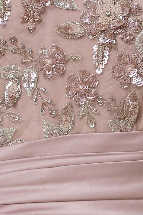 Buy Sartoriale Pink Duchess Satin Embellished Draped Gown Online | Aza Fashions Couture Embroidery Embellishments, Books Embroidery, Embroidery Quotes, Hoops Embroidery, Quotes Embroidery, Embroidery Abstract, Sequence Design, Draped Gown, Gown Pink