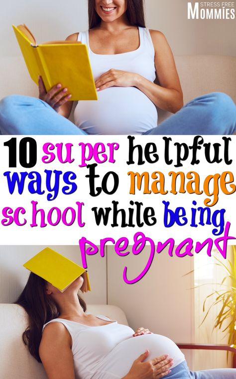 10 super helpful ways to manage school while being pregnant- A great list of effective ways you can still rock being a student while being pregnant! #pregnancytips #pregnant #momtips via @http://www.pinterest.com/stressfreemom Lamaze Classes, Pregnancy Info, Pregnancy Hacks, Baby Kicking, Tips For New Moms, Pumping Moms, Baby Sleep Problems, Second Trimester, Third Baby