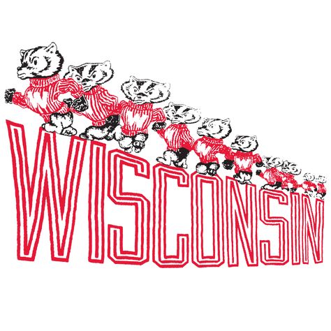 Wisconsin Badgers | Frank Ozmun Graphic Design Bucky Badger Logo, Uw Madison Poster, University Of Wisconsin Aesthetic, Wisconsin Wallpaper, Wisconsin Poster, Red Dorm, Brookfield Wisconsin, Dads Weekend, Wisconsin Badger