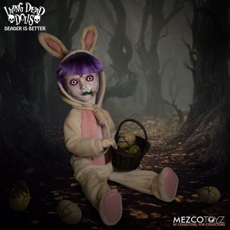 Living Dead Dolls (@livingdeaddollsofficial) Return Of The Living Dead, Creepy Crawlers, Bunny Mask, The Living Dead, Living Dead Dolls, Bunny Costume, Living Dead, Retro Toys, Facial Expressions