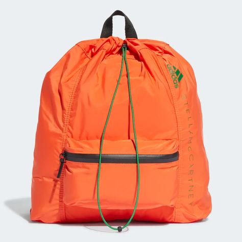 adidas by Stella McCartney Gym Sack - Orange | Women's Training | adidas US Stella Mccartney Backpack, Orange Gym, Gym Sack, Adidas Stella Mccartney, Orange Backpacks, Adidas Bags, Stella Mccartney Bag, Lightweight Backpack, Adidas Shop