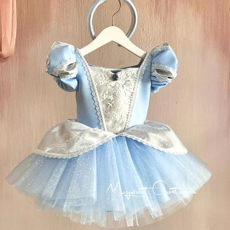 Cinderella Costume for babies, toddlers and girls 🩵✨ Disney Princess Birthday Party Outfit, Baby Princess Costume, Cinderella Tutu, Halloween Costume Toddler Girl, Toddler Princess Dress, Toddler Girl Halloween, Halloween Toddler, Halloween Princess, Baby Kostüm