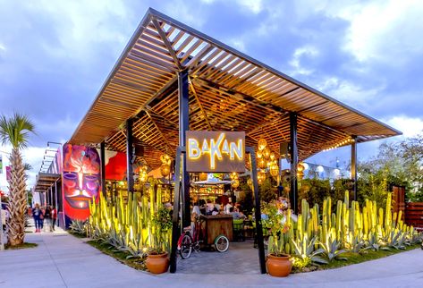 Six Feet Apart, Outdoor Restaurant Patio, Miami Restaurants, Outdoor Restaurant Design, Food Park, Restaurant Patio, Waterfront Restaurant, Restaurant Concept, Backyard Inspo