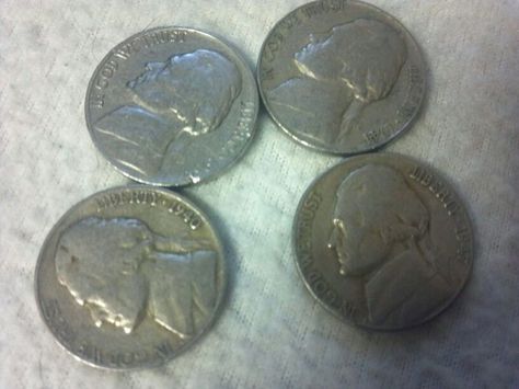 Here are 4 rare Nickles. 1939. 1940. 1941. 1947 They are all in good condition. The 1939 does have a nick by the year. Thank you Please follow Listia Rules No Refunds on credits Metal Detector Reviews, Silver Coins For Sale, Military Coins, Coin Store, Money Collection, Old Coins Worth Money, Rare Coins Worth Money, Valuable Coins, Copper Coins