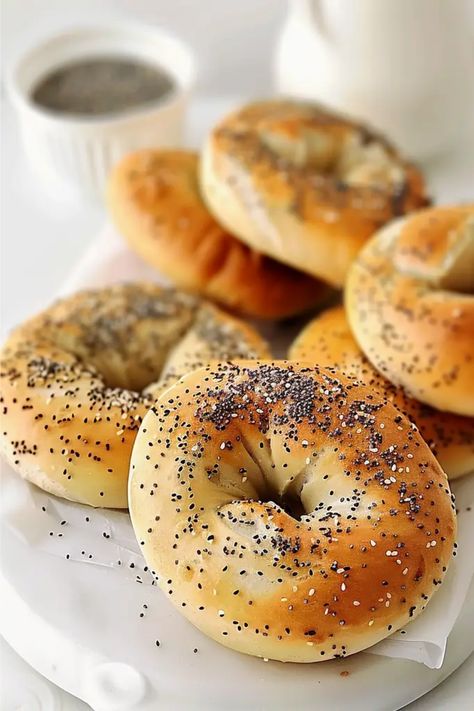 Easy No-Rise Gluten-Free Bagels No Yeast Bagels, Gluten Free Bagel Recipe, Bagel Recipe Easy, Gluten Free Bagels, Going Gluten Free, Homemade Bagels, Bagel Recipe, Fitness Community, Star Food