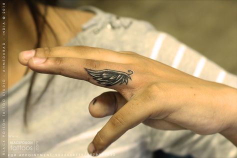 Cover Up Tattoos Finger, Finger Coverup Tattoos For Women, Wing Tattoo Finger, Finger Wing Tattoo, Coverup Finger Tattoo, Finger Tattoo Cover Up Ideas For Women, Finger Tattoo Coverup, Finger Tattoos Cover Up, Ring Finger Tattoo Cover Up