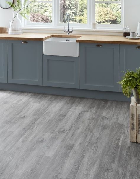 Grey Lvt Flooring, Oak Lvt Flooring, Light Grey Wood Floors, Grey Wood Floors Kitchen, Light Grey Flooring, Grey Laminate Flooring, Grey Vinyl Flooring, Direct Wood Flooring, Grey Kitchen Floor