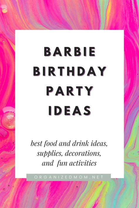 Barbie Birthday Party On A Budget, Barbie Games For Kids, Barbie Birthday Party Games For Kids, Barbie Birthday Party Activities For Kids, Barbie Birthday Activities For Kids, Barbie Activities For Kids, Barbie Birthday Games, Barbie Games Birthday, Barbie Birthday Party Activities