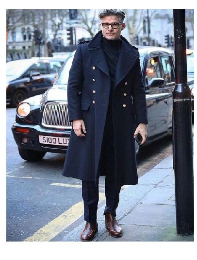 Men blue woolen Overcoat Vintage Long Trench Coat Men Jacket Coat Mens Business blue Casual Long Solid Windbreak Coat winter Outwear Long Coat Outfit, Navy Wool Coat, Man's Overcoat, Long Coat Men, Overcoat Men, Men's Trench Coat, Trench Coat Outfit, Long Overcoat, Trench Coat Men