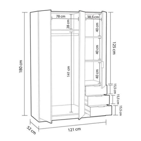 Standard Wardrobe Closet Design Guidelines - Engineering Discoveries Closet Design Plans, Wardrobe Dimensions, Wooden Wardrobe Design, Modern Cupboard, Closet Design Layout, Armoire Dressing, Modern Cupboard Design, Bedroom Cupboard Designs, Wardrobe Interior Design