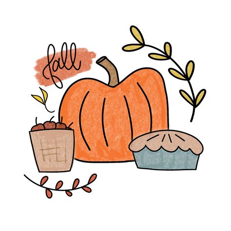 Preppy Fall Drawings, Fall Mirror Painting, November Aesthetic Drawings, Fall Stuff To Draw, Cute Fall Things To Draw, Cute Pumpkin Background, Cute Fall Sketches, Simple Fall Doodles, Autumn Doodles Easy