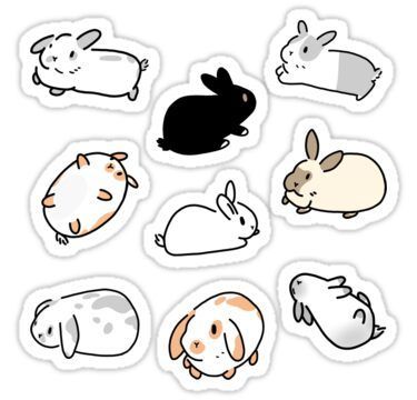 kpop stickers aesthetic, kpop stickers cute, kpop sticker sets, bts, stray kids, seventeen, ateez, nct Buy 'Bunny Rabbits' by Brushes n Bunnies as a Sticker. Why have one bun when you can have em all? Stickers Harry Potter, Pastel Stickers, Stickers Cool, Preppy Stickers, Homemade Stickers, Anime Journal, Easy Doodle, To Try, Stickers Kawaii