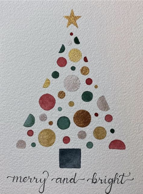 Marry Crismas Wish, Hand Written Christmas Card, Christmas Card Art Ideas Simple, Diy Christmas Cards For Teachers, Homemade Christmas Cards Ideas Simple, New Year Watercolor Cards, Homemade Christmas Card Ideas Easy, Simple Watercolor Christmas Cards, Water Colour Christmas Cards Ideas