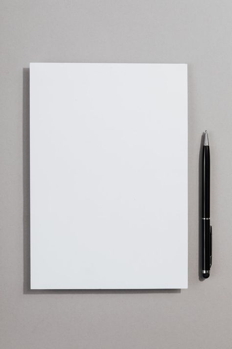 Book And Pen, Plain Paper, White Page Background, Book And Pen Aesthetic, White Paper Background, Pen And Paper Photography, White A4 Paper, Plain Book Page Aesthetic, Write On Pictures