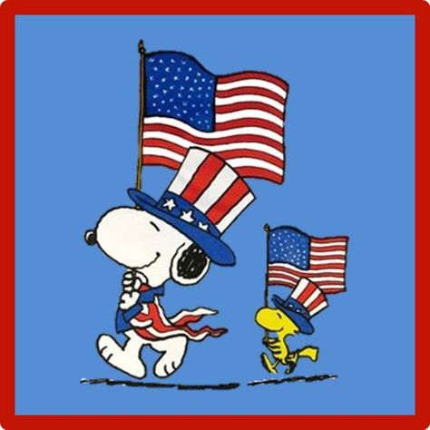 Patriotic - 4th of July - Snoopy Veterans Day Images, 4th Of July Wallpaper, Memorial Day Quotes, 4th Of July Images, Snoopy Cartoon, Happy Birthday America, Snoopy Images, Peanuts Cartoon, Snoopy Wallpaper