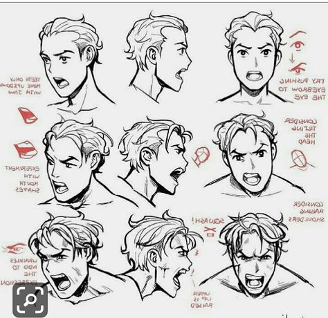 Facial Expressions Drawing, Drawing Face Expressions, 얼굴 그리기, Drawing Faces, Face Reference, Drawing Expressions, 캐릭터 드로잉, Anatomy Drawing, Digital Painting Tutorials