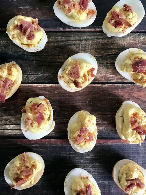 Smoked Deviled Eggs--A super simple technique to add a smoky twist to deviled eggs! This will add just the right kick that you didn’t even know you needed! {cutsandcrumbles.com} #deviledeggs #eggs #smokedeggs #easyeggs #smokeddeviledeggs #weberrecipes #grilled #uniquedeviledeggs #smokerrecipes #theBBQbrothers #cutsandcrumbles Devils Eggs, Weber Recipes, Smoked Eggs, Smoked Deviled Eggs, Egg Appetizer, One Bite Appetizers, Pellet Smoker, Small Appetizers, Egg Recipe