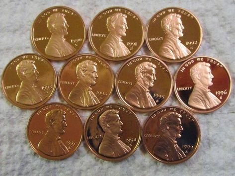 Valuable Wheat Pennies, Penny Value Chart, Old Coins Price, Wheat Penny Value, Rare Coin Values, Old Pennies Worth Money, Old Coins Value, Rare Pennies, Penny Values