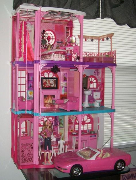 Stanley the Barbie Man's Dream House Barbie Dream House 2000s, Paper Flowers Roses, Dollhouse Furniture Kits, Princess Bedrooms, Fairy Garden Birthday Party, Barbie Doll Accessories, Doll House Plans, Doll House Crafts, Barbie Doll House