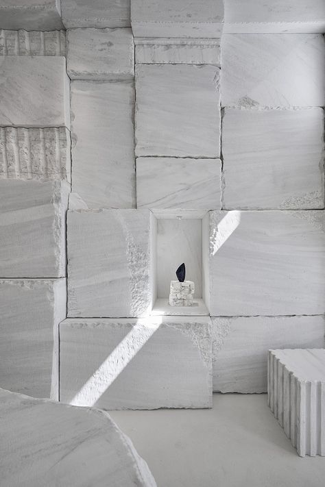 Marble Branding Design, Marble Branding, Marble Architecture, Marble Interior Design, Marble Quarry, Greek Heritage, Stone Store, Marble Interior, Marble Block