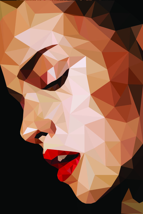 #polygon #poligon #art #girl #illustration #wallpaper #iphonewallpaper Geometric Art Animal, Antique Architecture, Geometric Portrait, Wpap Art, Illustration Wallpaper, Polygon Art, Wallpaper Iphonewallpaper, Cubism Art, Geometric Drawing