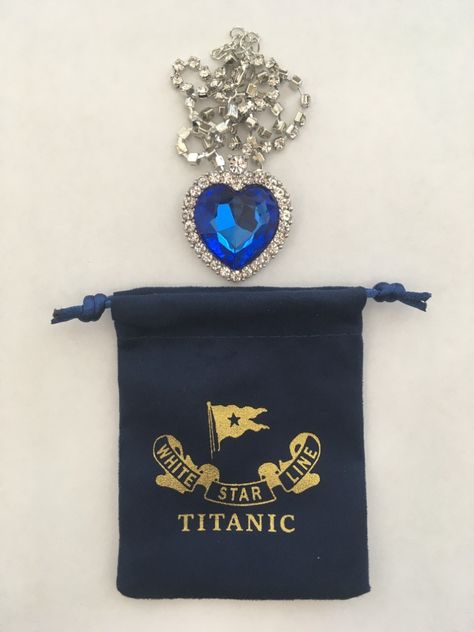 Titanic Heart of the Ocean Heart Of The Ocean Necklace, Heart Of The Ocean, Ocean Heart, Ocean Necklace, Fashion Jewelry Necklaces, Titanic, Blue And Silver, The Ocean, Fashion Watches