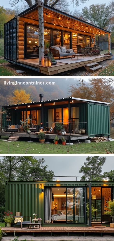 Learn 'How to Make a Shipping Container Home' with our guide on sustainable, cost-effective, and durable housing solutions. #containerhomes #shippingcontainerdesign #ecofriendlyhomes #tinyHomes #sustainableliving #containerarchitecture #repurposedcontainers #moderndesign #containerinteriors #diycontainerhomes #minimalistliving #containerhomeplans #offgridliving #customcontainerhomes #compactlivingspaces Tiny Container House, Shipping Container Cabin, Shipping Container House Plans, Shipping Container Home, Container Buildings, Tiny House Inspiration, Building A Container Home, Container Architecture, Container House Plans