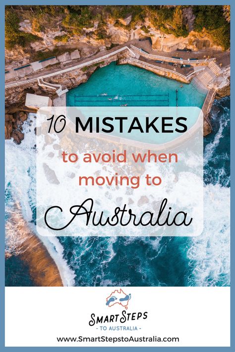 10 mistakes you need to avoid when moving to Australia, plus 5 things you should do instead to make your emigration a success! Don't relocate to Australia without reading this! Moving To Melbourne Australia, Moving To Melbourne, Moving To Sydney Australia, Moving To Perth Australia, Moving To Australia From Uk, Move To Australia, Moving To Australia From America, Adelaide Australia Aesthetic, Brisbane Australia Aesthetic