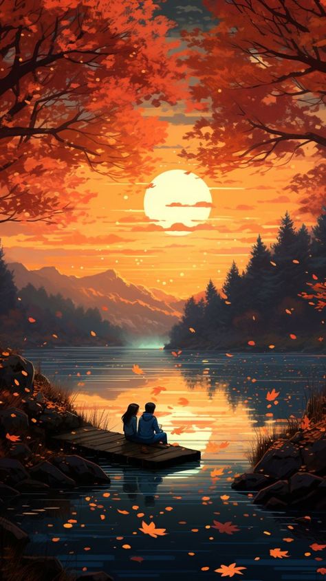 Dating Wallpaper, Beautiful Scenery Drawing, Image Zen, Cartoon Love Photo, Love Animation Wallpaper, Cute Couple Drawings, Art Gallery Wallpaper, Tableau Art, Cute Couple Art