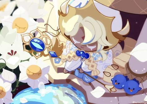 Pastel Blue Pure Vanilla Cookie, Pure Vanilla Cookie Human Fanart, Pure Vanilla Cookie Icon, Cookie Run Kingdom Pure Vanilla, Pure Vanilla Cookie Fanart, Pure Vanilla Cookie Run, Pure Vanilla Cookie, Cookierun Kingdom, Espresso Cookie