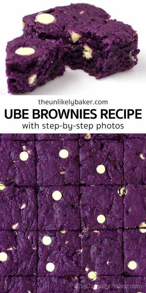 Ube Filipino Desserts, Ube Brownies Filipino Desserts, Recipes Using Ube Halaya, Recipes With Ube Halaya, Dessert For Neighbors, Purple Colored Food Recipes, Ube Halaya Recipe Filipino Desserts, Recipes With Ube Jam, Fresh Ube Recipes