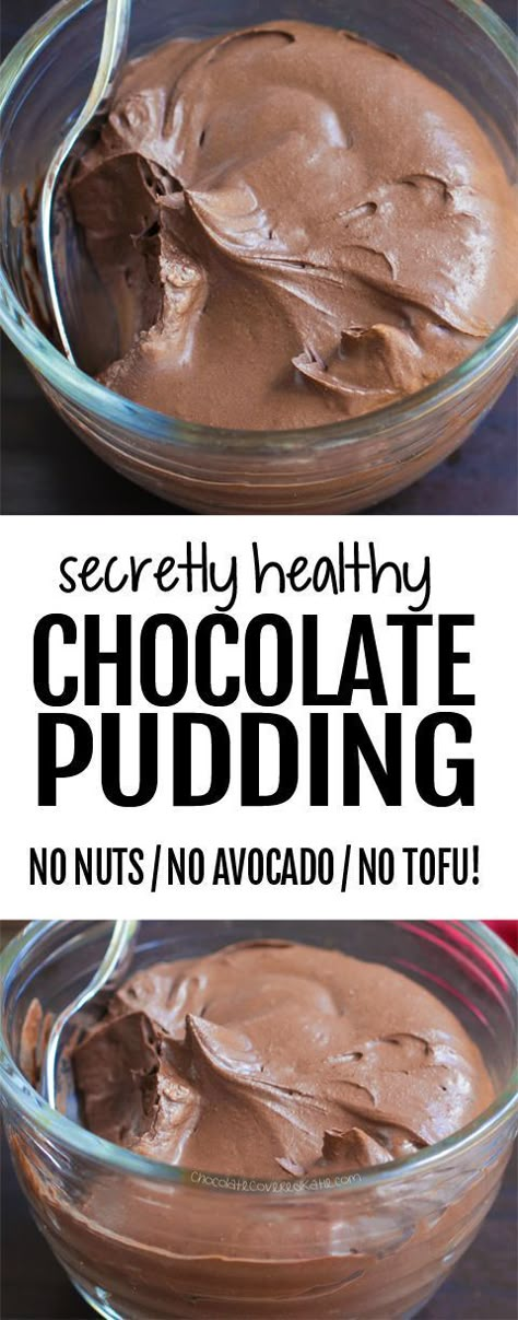 A classic, creamy, rich and chocolatey healthy chocolate pudding recipe, no tofu or avocado, and it can be vegan and gluten free for a health smart dessert #chocolate #health #healthy #vegan #glutenfree #dessertrecipes Healthy Chocolate Pudding Recipe, Healthy Chocolate Pudding, Chocolate Pudding Recipe, Chocolate Pudding Recipes, Avocado Chocolate, Crock Pot Recipes, Makanan Diet, Pudding Recipe, Healthy Chocolate